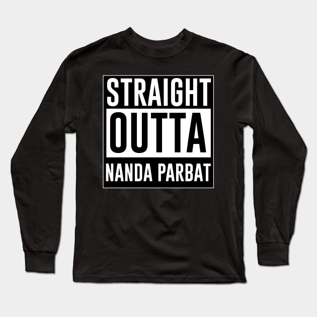 Straight outta Nanda Parbat Long Sleeve T-Shirt by Heroified